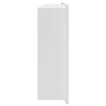 Duschnische Weiß 75 x 30 x 9.5 cm Edelstahl