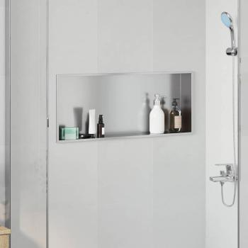 ARDEBO.de - Duschnische Silber 75 x 30 x 9.5 cm Edelstahl