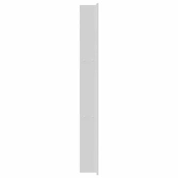 Duschnische Weiß 90 x 30 x 9.5 cm Edelstahl