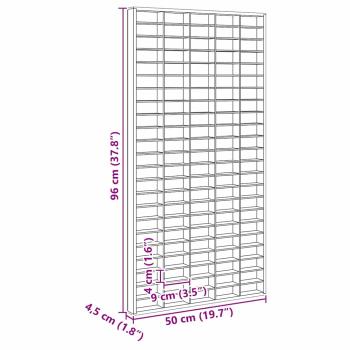 Präsentationsbox Braun 50 x 4,5 x 96 cm Holzwerkstoff