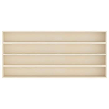 ARDEBO.de - Holz-Sammelvitrine Braun 80 x 8,5 x 36 cm Sperrholz