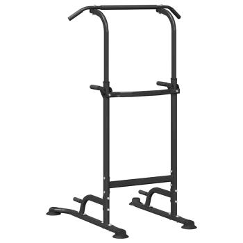Power Turm Dip Station Schwarz 95 x 102 x (160-210) cm