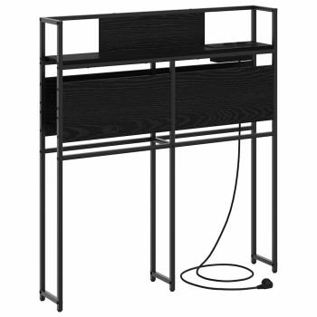 Stauraum-Kopfteil Schwarze Eiche 75 cm Holzwerkstoff