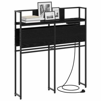 Stauraum-Kopfteil Schwarze Eiche 75 cm Holzwerkstoff