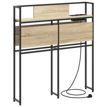 Stauraum-Kopfteil mit Kopfteil Sonoma Eiche 75 cm Holzwerkstoff