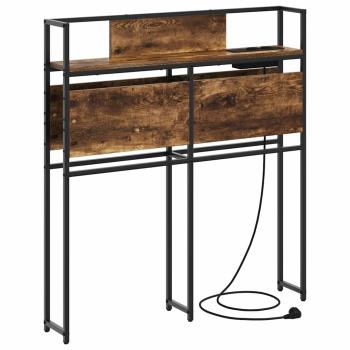 Stauraum-Kopfteil mit Kopfteil Räuchereiche 75 cm Holzwerkstoff