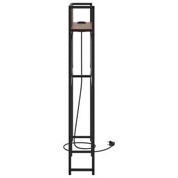 Stauraum-Kopfteil mit Kopfteil Braune Eiche 75 cm Holzwerkstoff