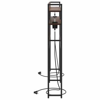 Stauraum-Kopfteil mit Regal Braune Eiche 140 cm Holzwerkstoff