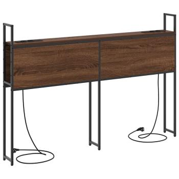 Stauraum-Kopfteil Braune Eiche 150 cm Holzwerkstoff