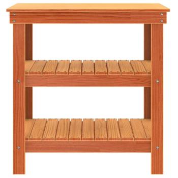 Werkbank Wachsbraun 78.5 x 50 x 80 cm Massivholz Kiefer