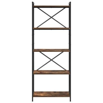 Bücherregal Räuchereiche 60 x 30 x 153 cm Holzwerkstoff