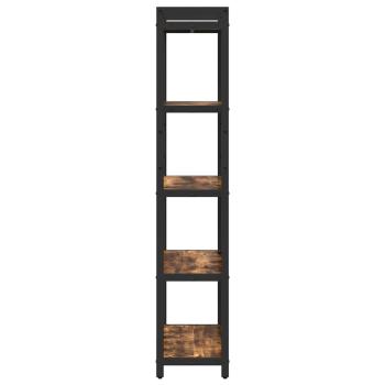 Bücherregal Räuchereiche 60 x 30 x 153 cm Holzwerkstoff