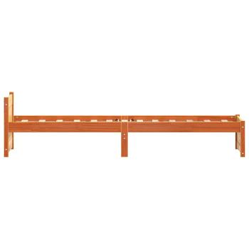 Bettgestell Wachsbraun 90 x 200 cm Massivholz Kiefer
