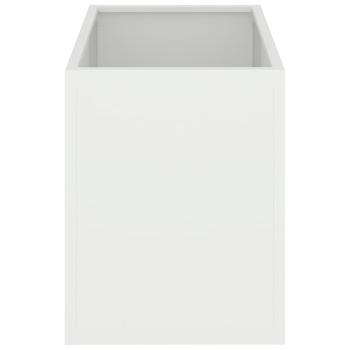 Gartenblumentopf Weiß 50 x 32 x 40 cm Kaltgewalzter Stahl