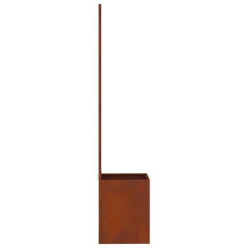 Blumentopf mit dekorativem Paneel Rostig 32 x 140 cm