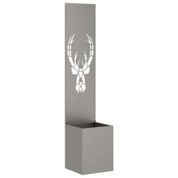 Blumentopf mit dekorativem Paneel Rostig 32 x 140 cm