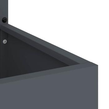 Blumentopf mit dekorativem Paneel Anthrazit 50 x 140 cm