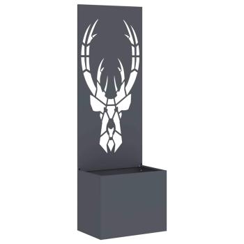 Blumentopf mit dekorativem Paneel Anthrazit 50 x 140 cm