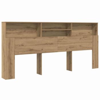 Kopfteil Schrank Eiche handwerklich 220 x 19 x 101.5 cm