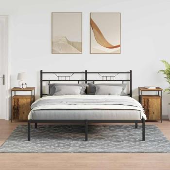 Nachttisch 2 pcs Altholz Holzwerkstoff