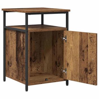 Nachttisch 2 pcs Altholz Holzwerkstoff