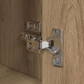 Nachttisch 2 pcs Eiche handwerklich Holzwerkstoff