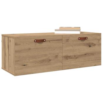 Wandschrank Eiche handwerklich 100 x 36.5 x 35 cm Holzwerkstoff