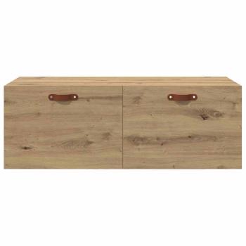 Wandschrank Eiche handwerklich 100 x 36.5 x 35 cm Holzwerkstoff