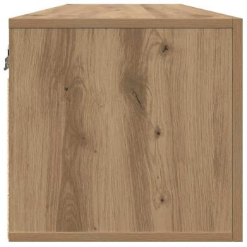 Wandschrank Eiche handwerklich 100 x 36.5 x 35 cm Holzwerkstoff