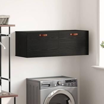 ARDEBO.de - Wandschrank Schwarze Eiche 100 x 36.5 x 35 cm Holzwerkstoff
