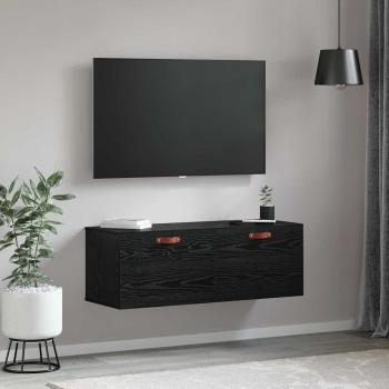 Wandschrank Schwarze Eiche 100 x 36.5 x 35 cm Holzwerkstoff