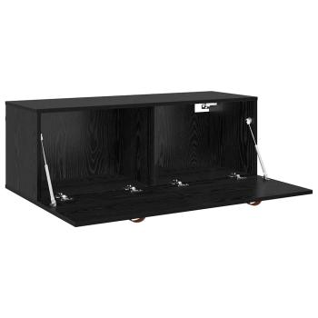 Wandschrank Schwarze Eiche 100 x 36.5 x 35 cm Holzwerkstoff