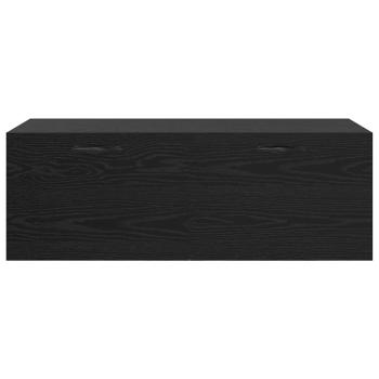 Wandschrank Schwarze Eiche 100 x 36.5 x 35 cm Holzwerkstoff