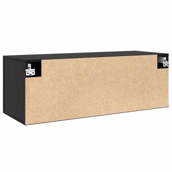 Wandschrank Schwarze Eiche 100 x 36.5 x 35 cm Holzwerkstoff