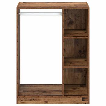 Kleiderschrank mit Regal Altholz 77 x 48 x 102 cm Holzwerkstoff