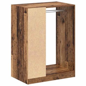 Kleiderschrank mit Regal Altholz 77 x 48 x 102 cm Holzwerkstoff