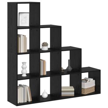Raumteiler Bücherregal Schwarze Eiche 131,5 x 29 x 131,5 cm
