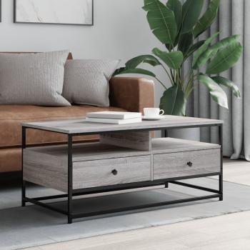 ARDEBO.de - Couchtisch Grau Sonoma 100x51x45 cm Holzwerkstoff