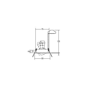 Brumberg Einbaustrahler, GU10, 50W, aluminium (36309250)
