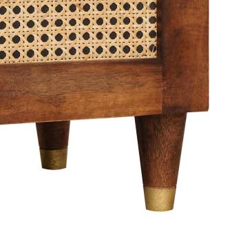 Badezimmermöbel mit Tür 3 pcs 38 x 33 x 160 cm Massives Mango-Holz