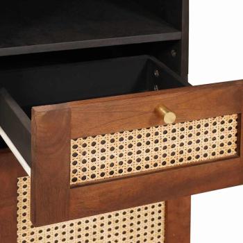 Badezimmermöbel mit Tür 3 pcs 38 x 33 x 160 cm Massives Mango-Holz