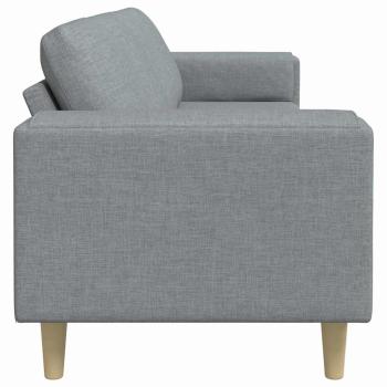 Sofa Set Hellgrau Stoff
