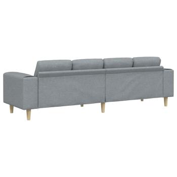 Sofa Set Hellgrau Stoff