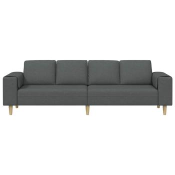 Sofa Set Dunkelgrau Stoff