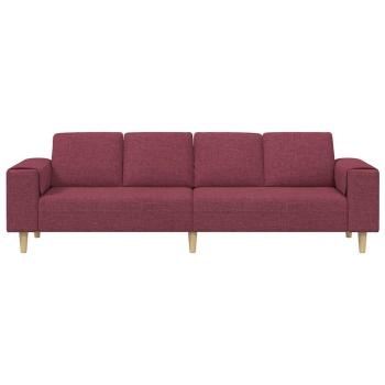 Sofa Set Weinrot Stoff