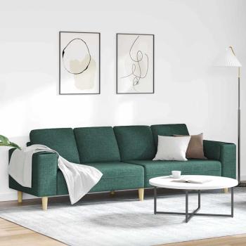 ARDEBO.de - Sofa Set Dunkelgrün Stoff
