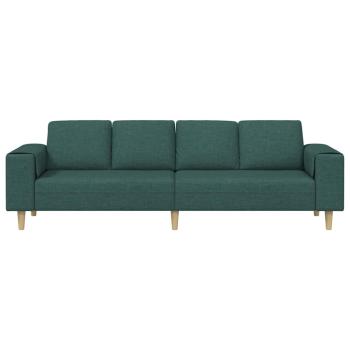 Sofa Set Dunkelgrün Stoff