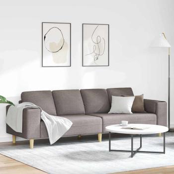 ARDEBO.de - Sofa Set Taupe Stoff