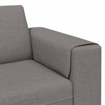Sofa Set Taupe Stoff
