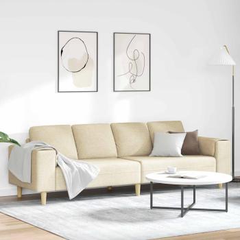 ARDEBO.de - Sofa Set Creme Stoff